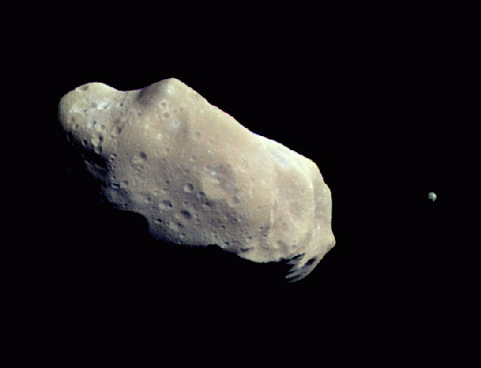 Ida and Dactyl, a pair of asteroids